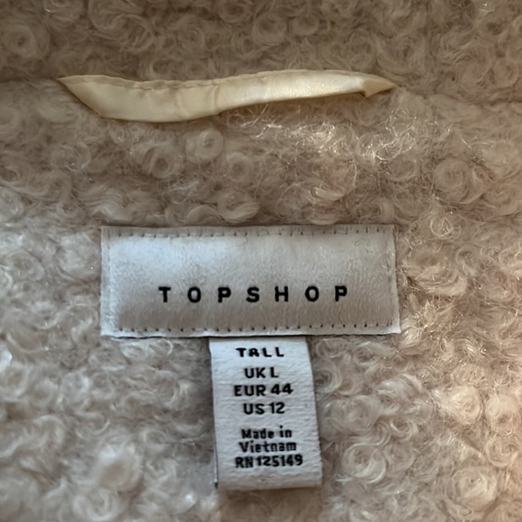 Topshop Pea Coat Size 12 - Picture 3 of 6